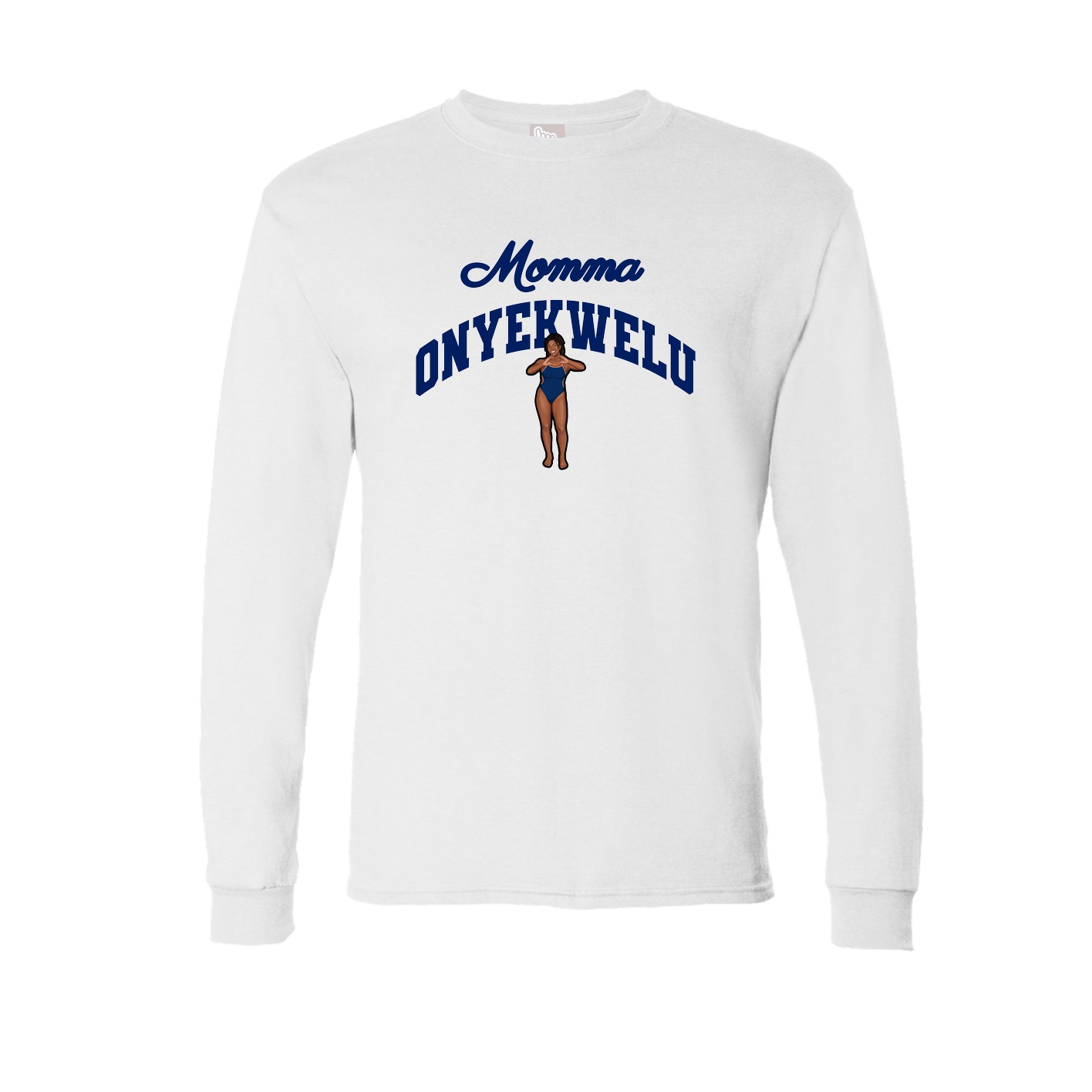 Long Sleeve Tee — Mothers Day Arch in White