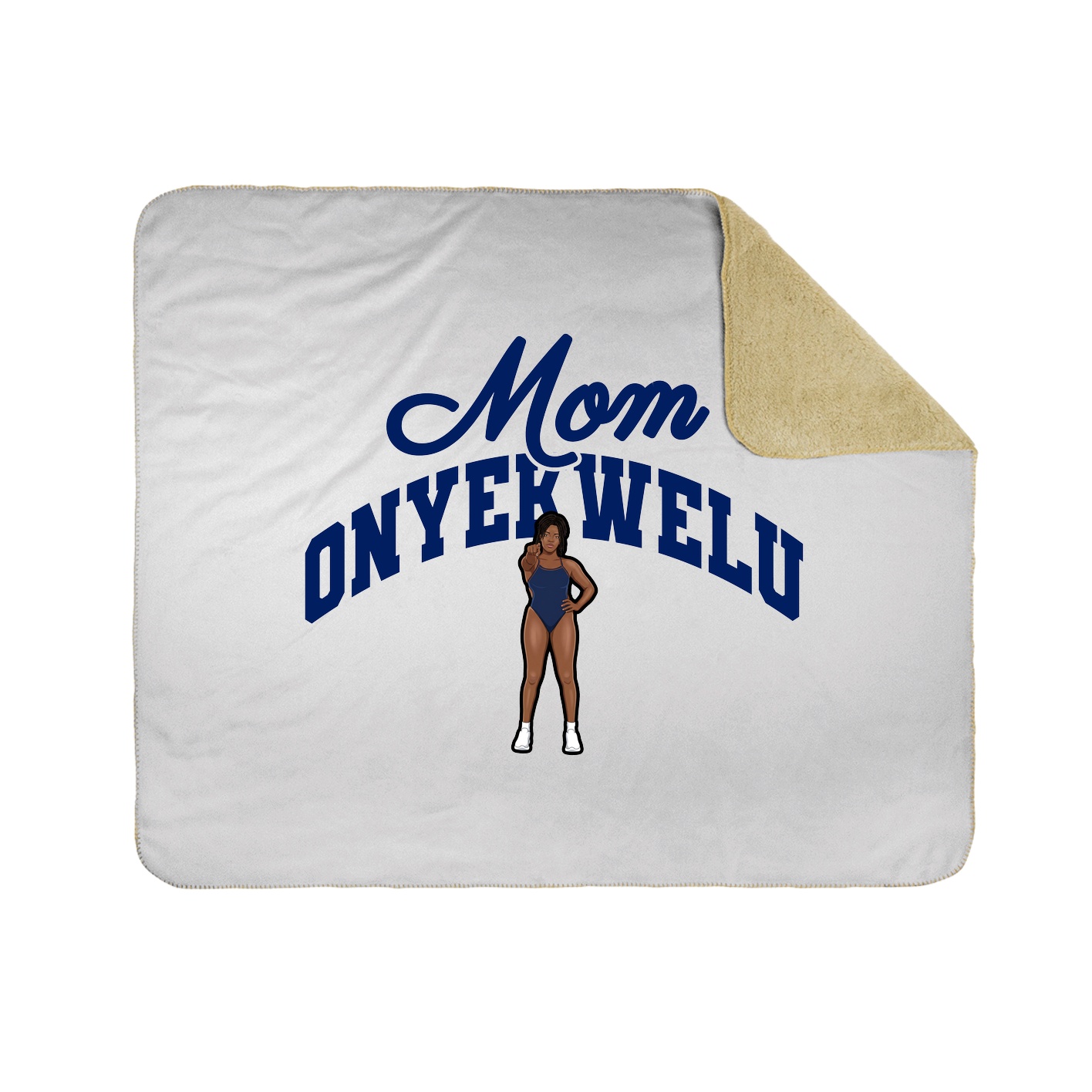 Throw Blanket — Mothers Day Arch in White