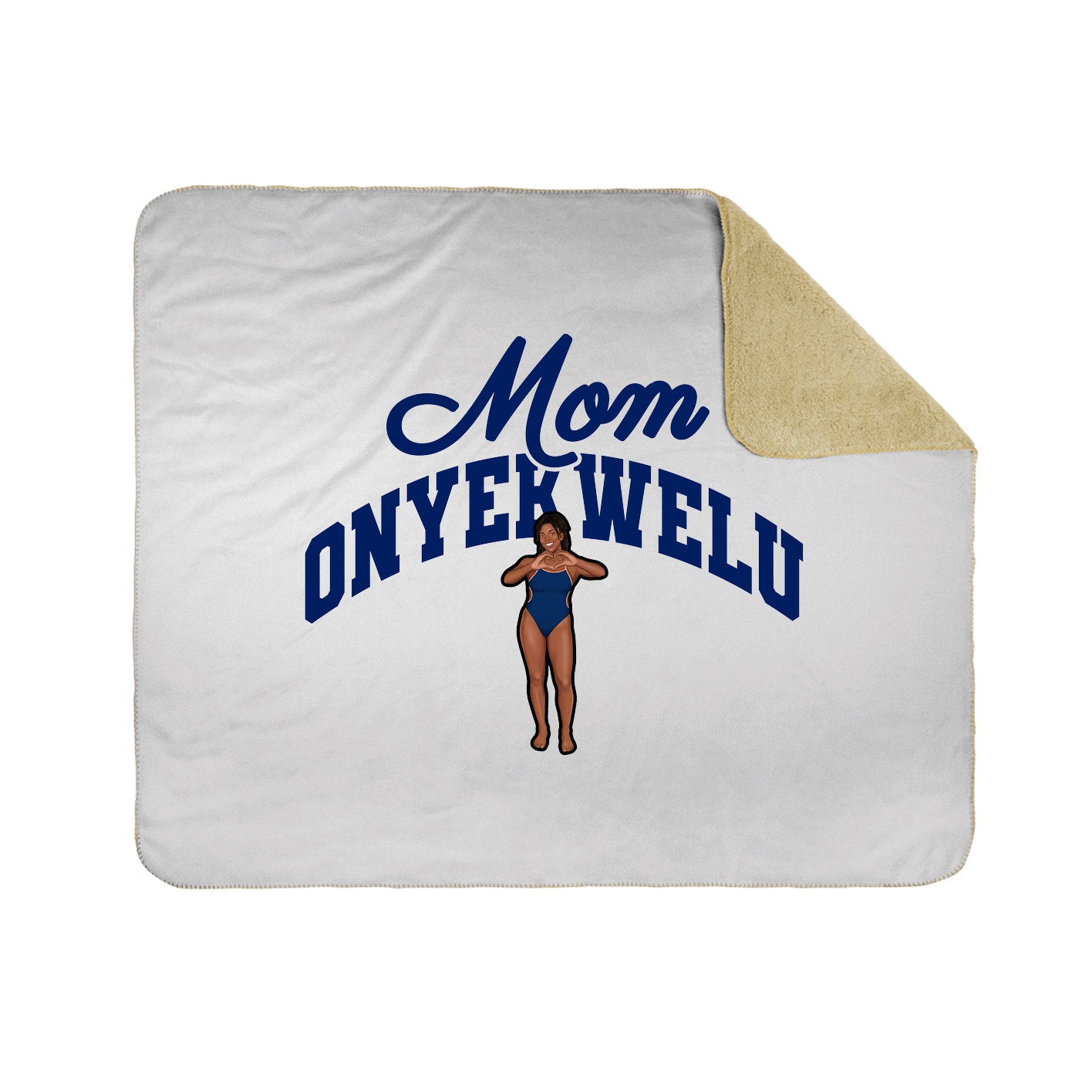 Throw Blanket — Mothers Day Arch in White