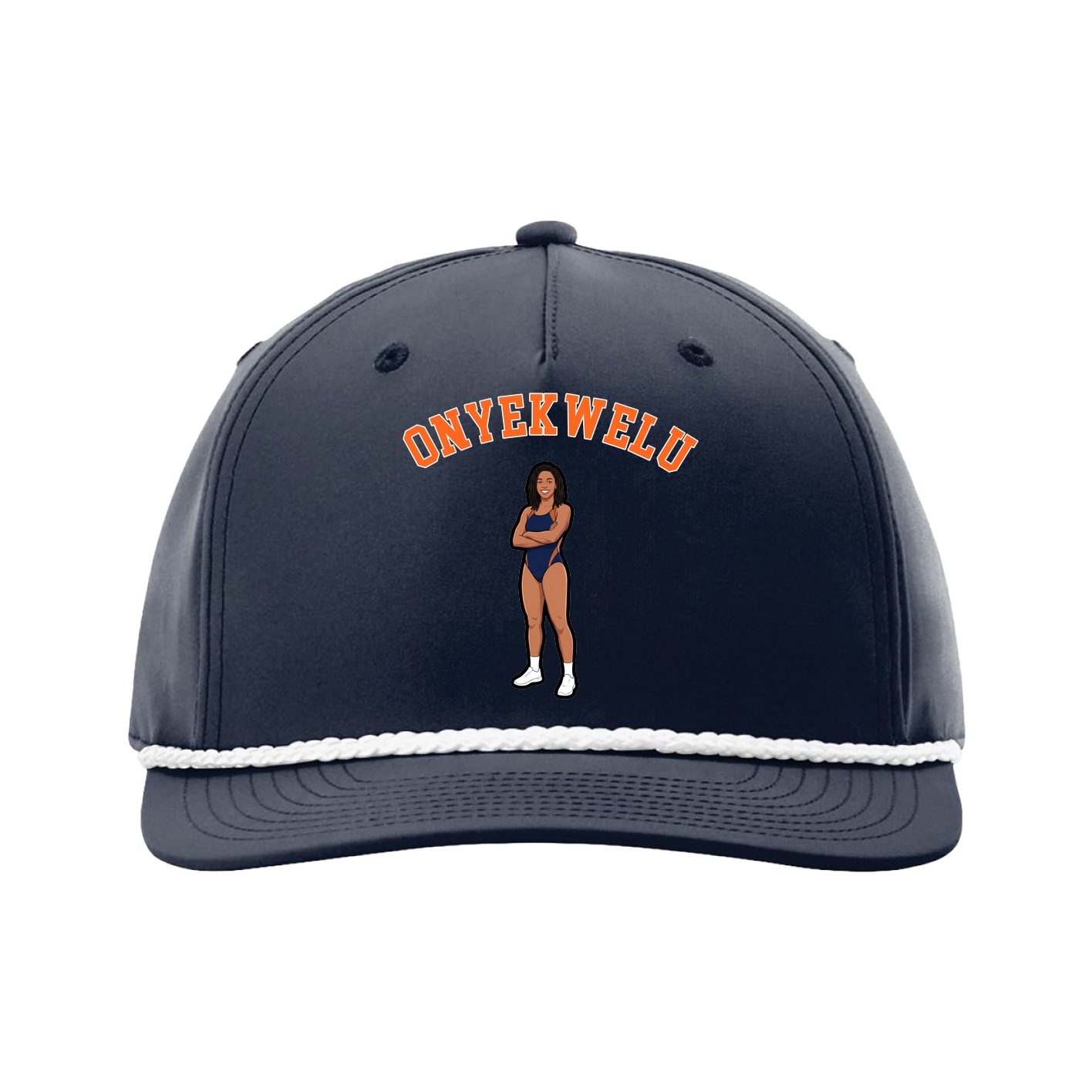 Five-Panel Classic Rope Cap — Shirsey Arch in Navy