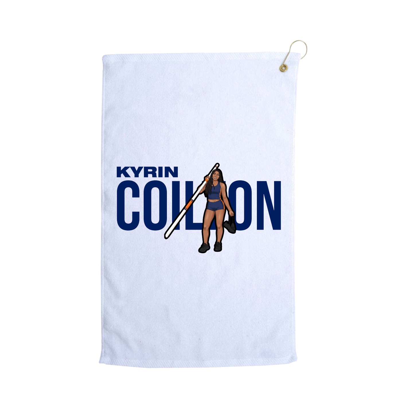 Golf Towel — Player Name in White