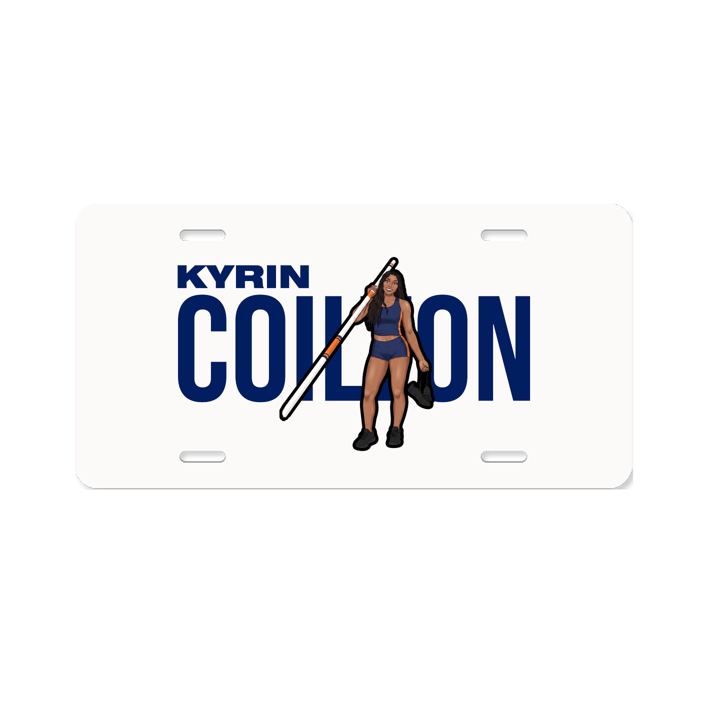 License Plate — Player Name in Classic