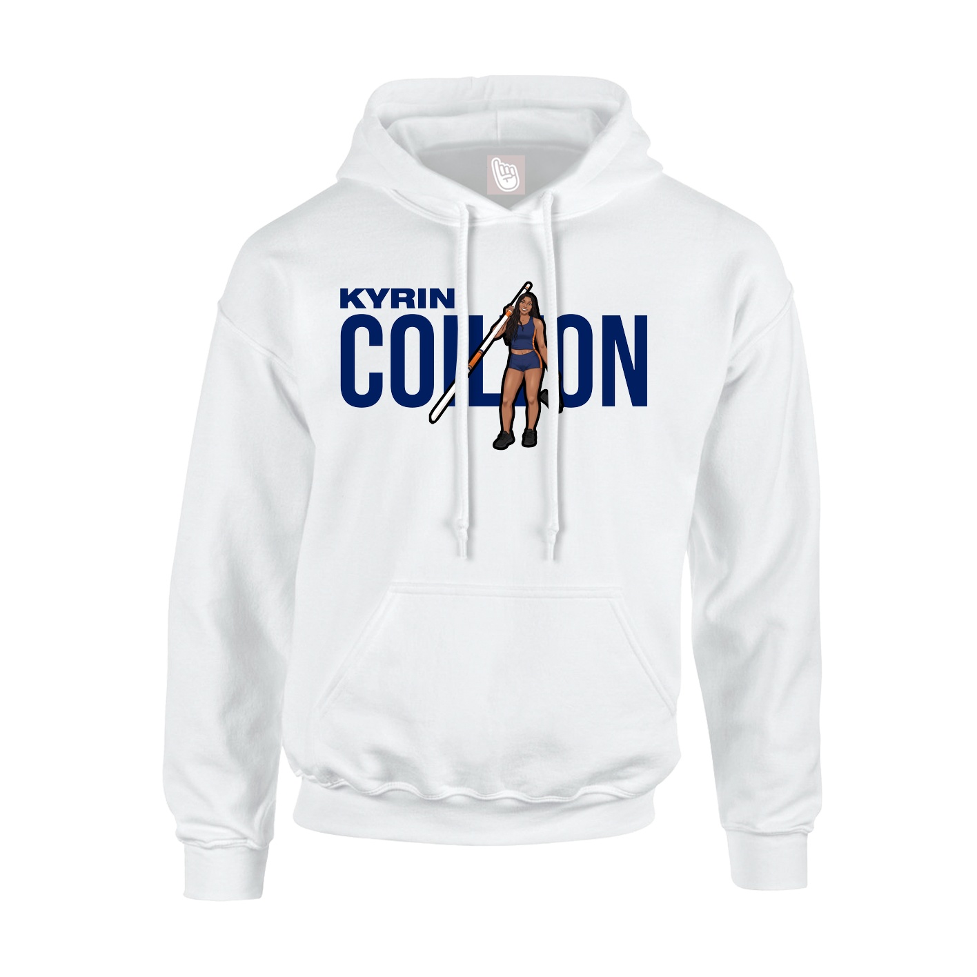 Hoodie — Player Name in White