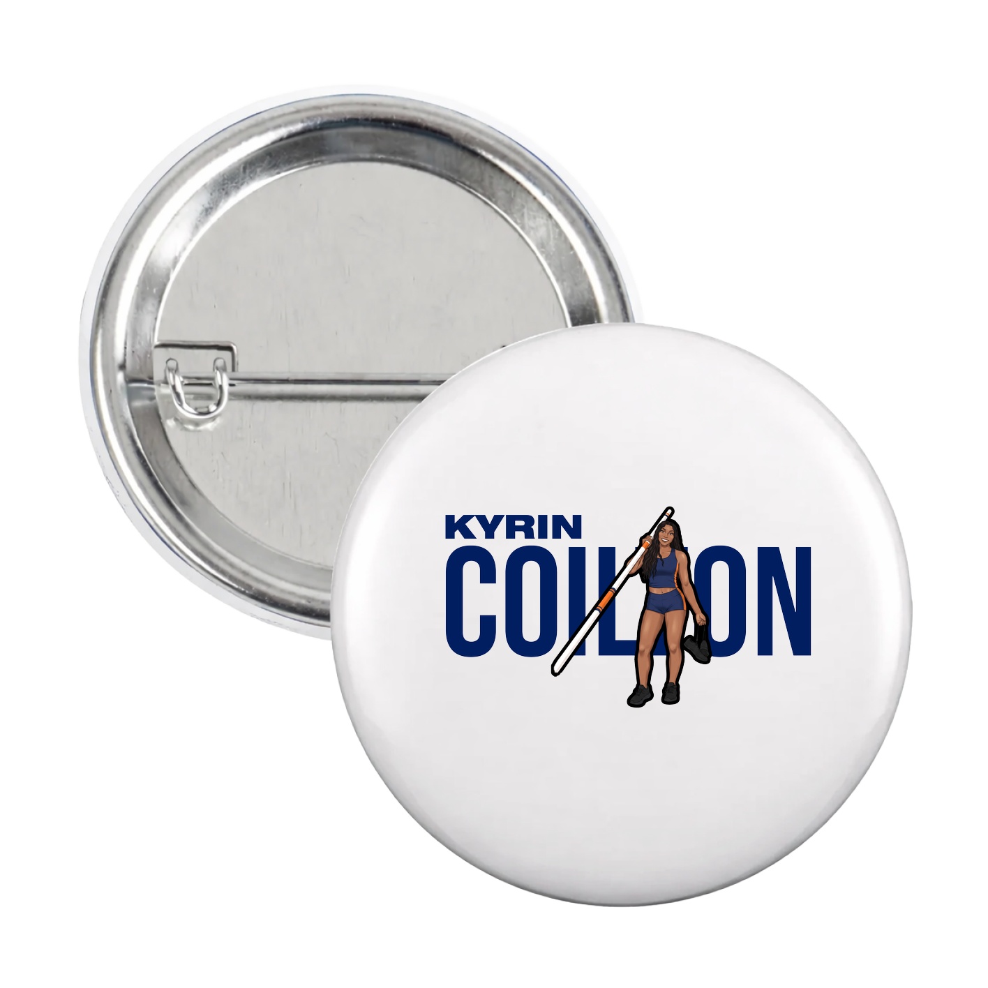 Game Day Button — Player Name in White