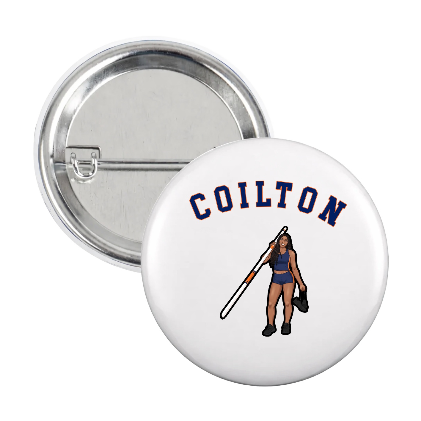 Game Day Button — Shirsey Arch in White