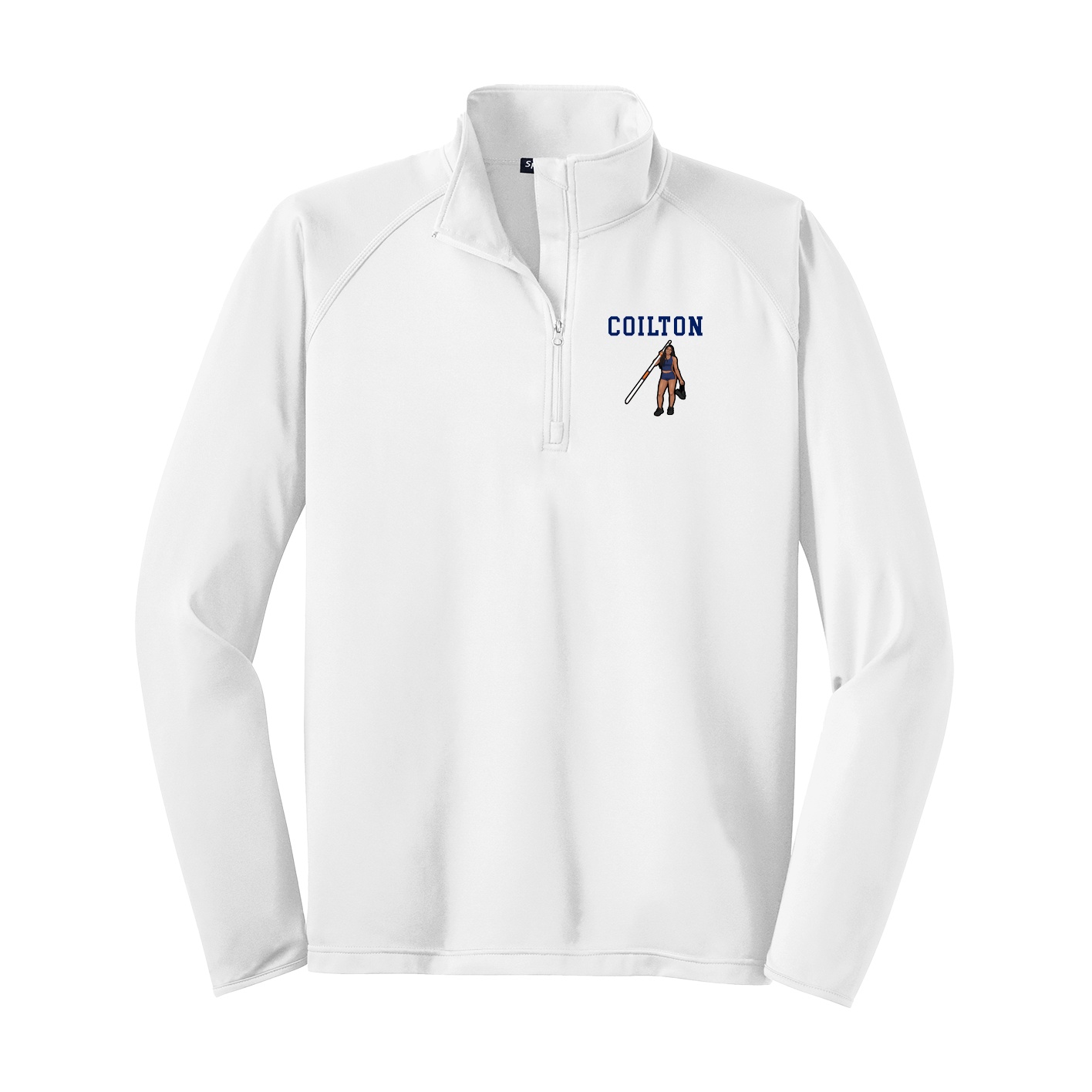 Q-Zip Pullover — Shirsey in White