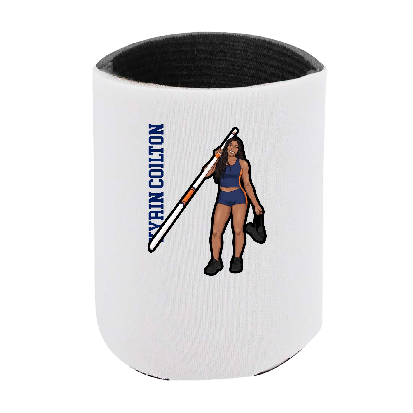 Can Holder — Name Vertical in White