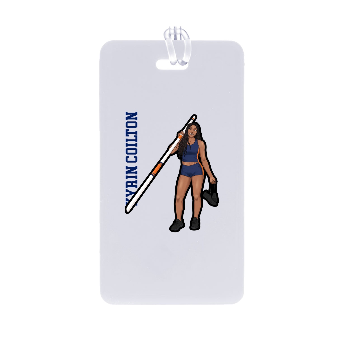 Bag Tag — Name Vertical in Classic