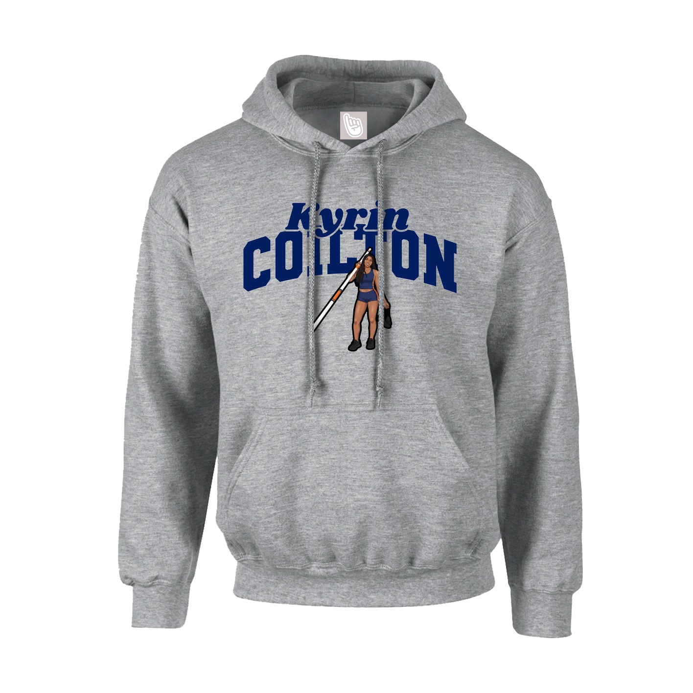 Youth Hoodie — Signature Arch in Grey