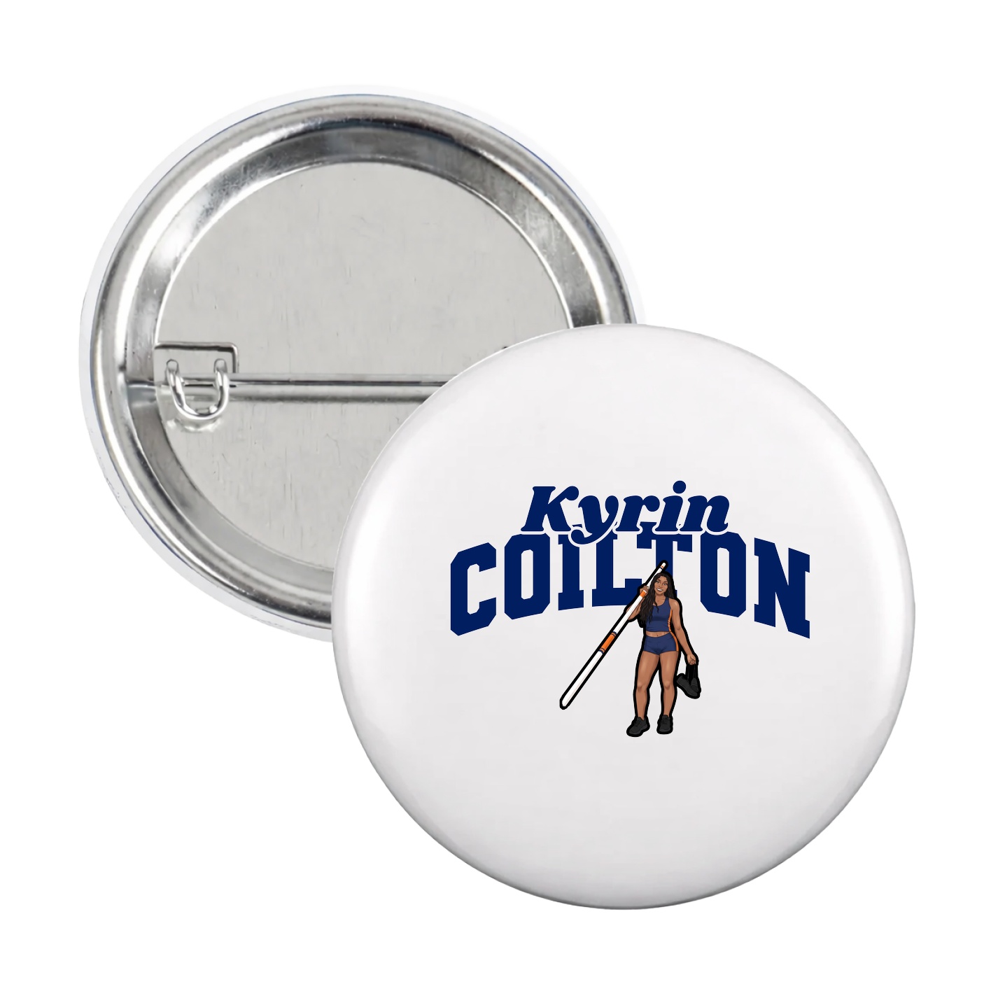 Game Day Button — Signature Arch in White