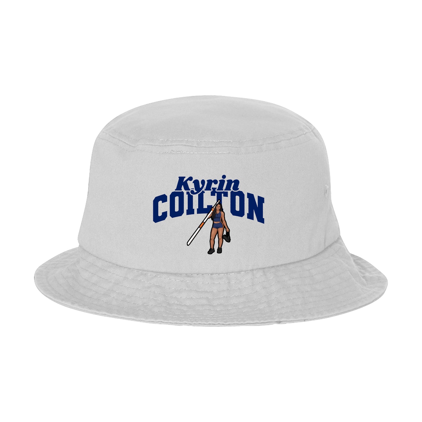 Bucket Cap — Signature Arch in White