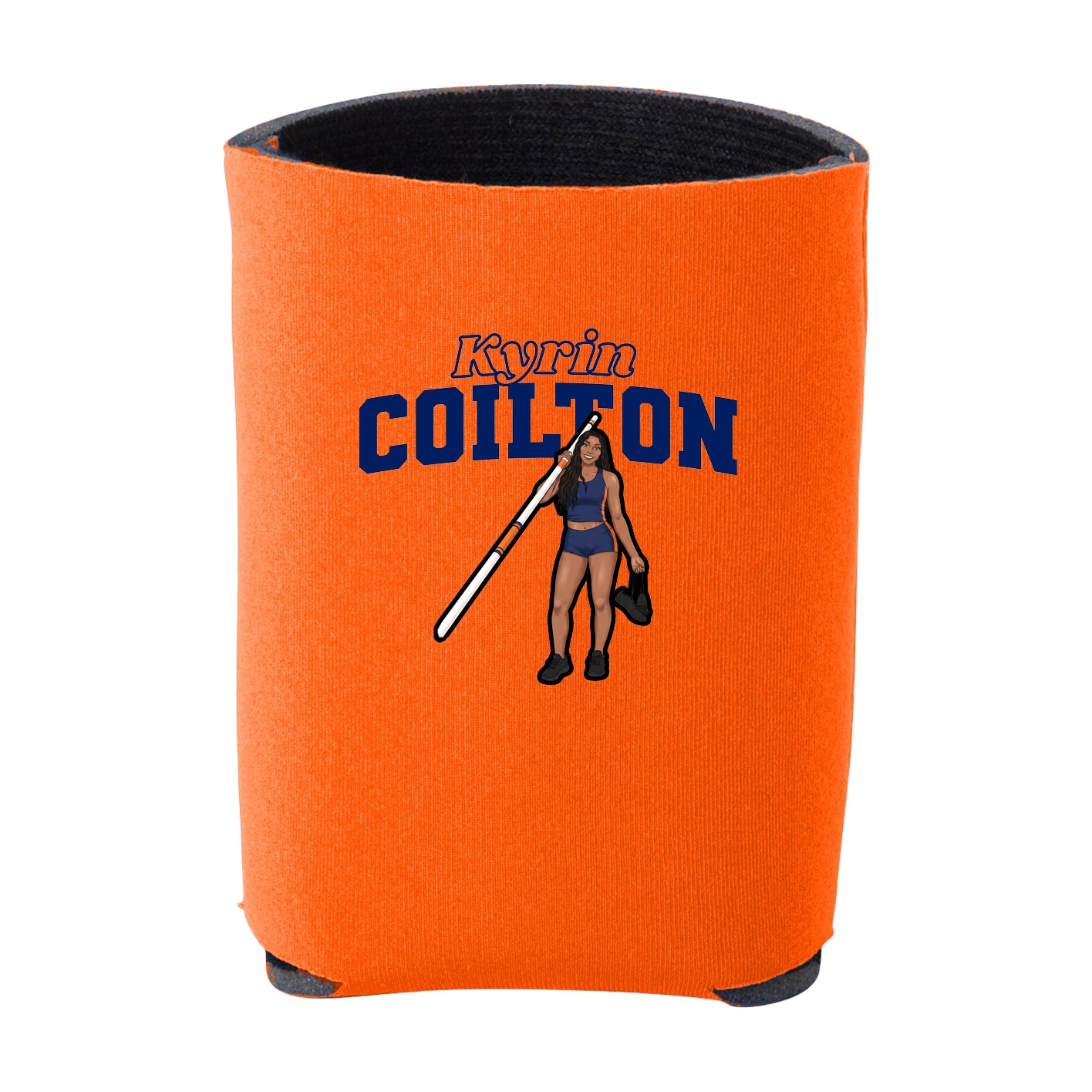 Can Holder — Name Arch in Orange