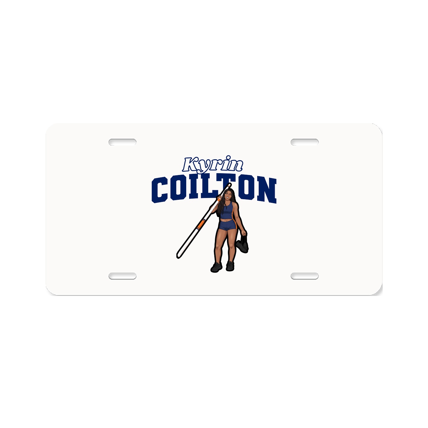 License Plate — Name Arch in Classic