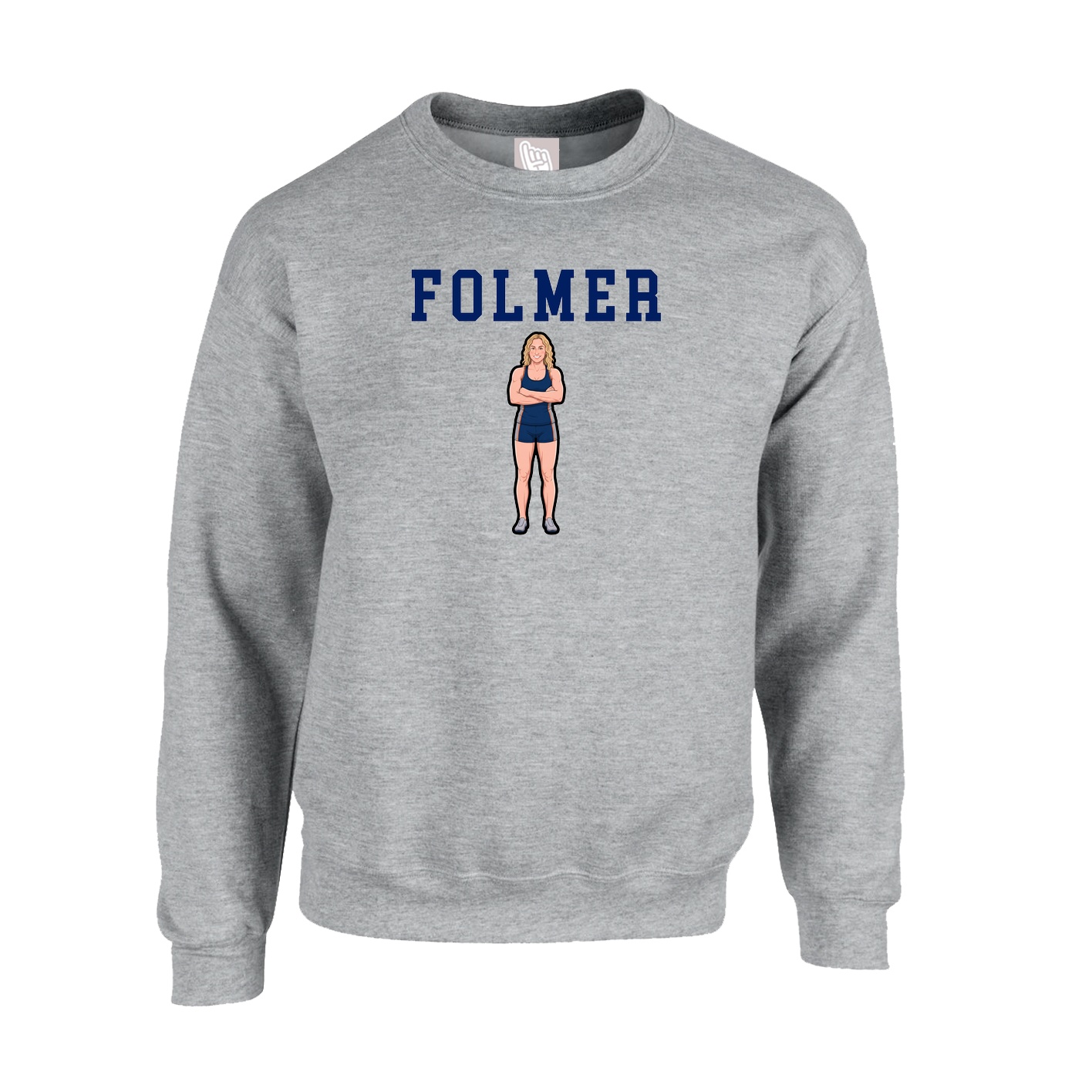 Fleece Crew — Shirsey in Grey