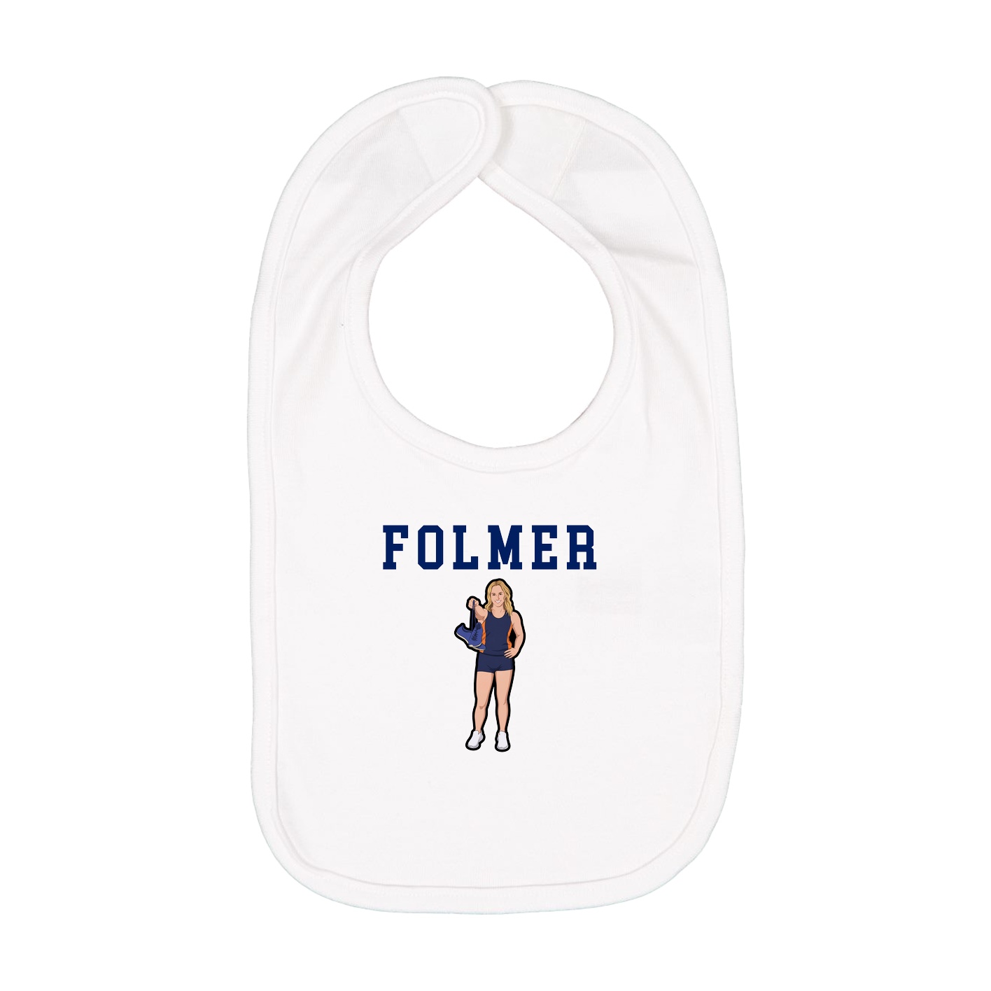 Infant Bib — Shirsey in White