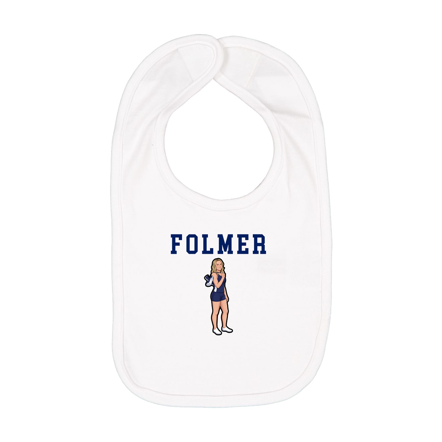 Infant Bib — Shirsey in White