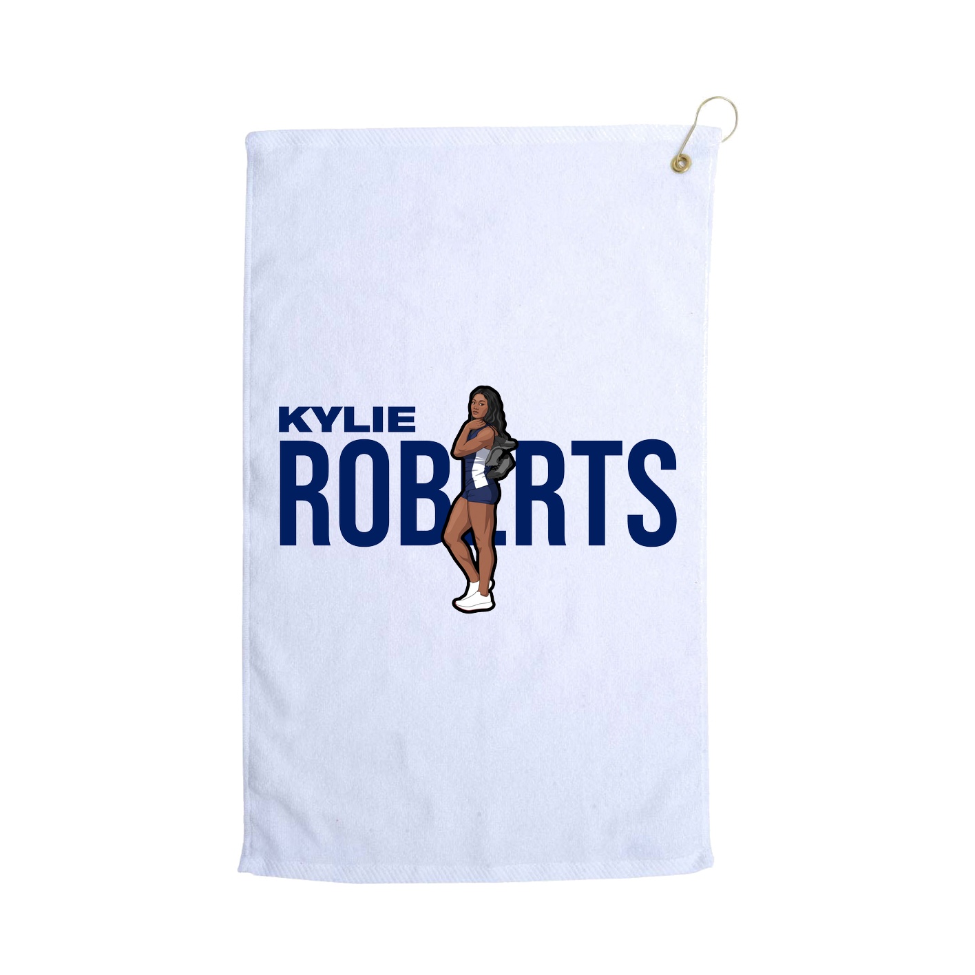 Golf Towel — Player Name in White