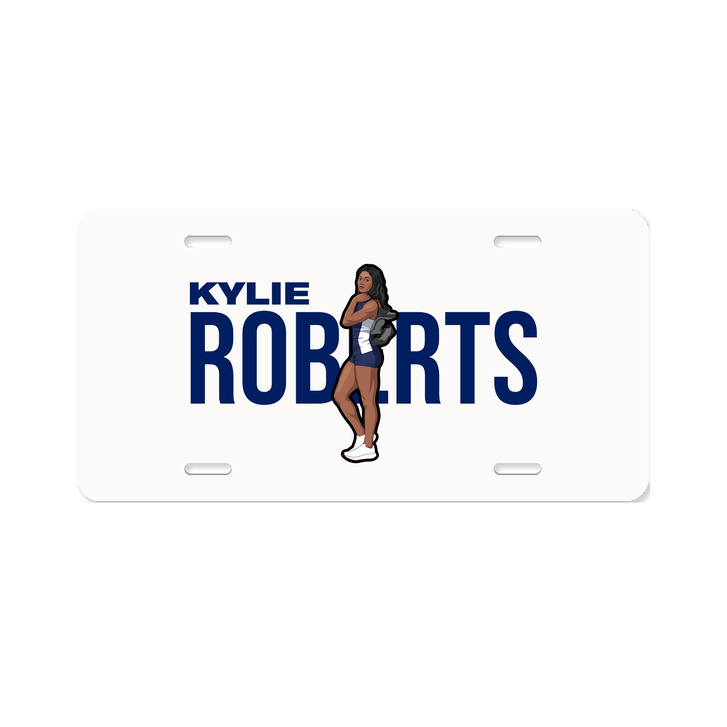License Plate — Player Name in Classic