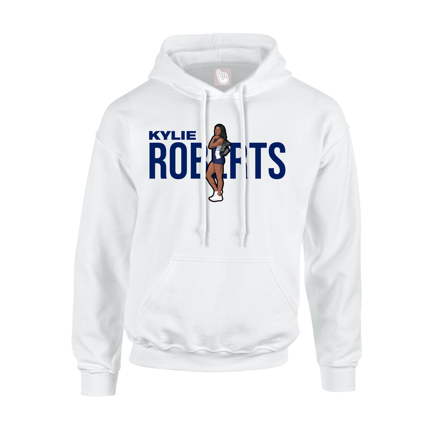 Hoodie — Player Name in White