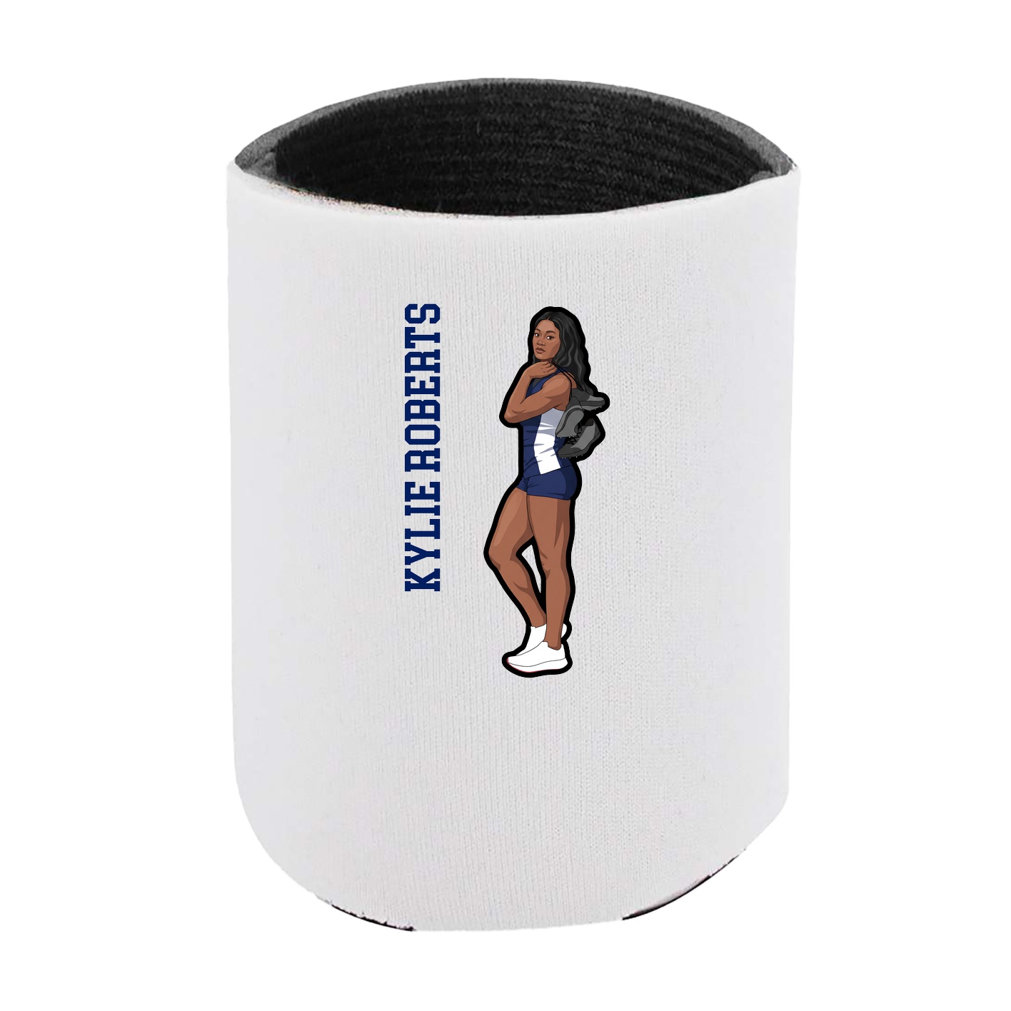 Can Holder — Name Vertical in White