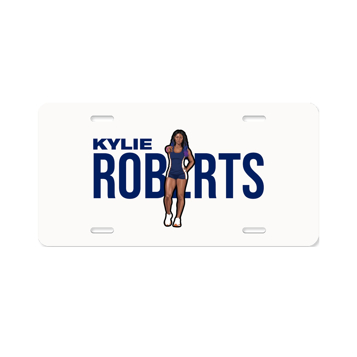 License Plate — Player Name in Classic