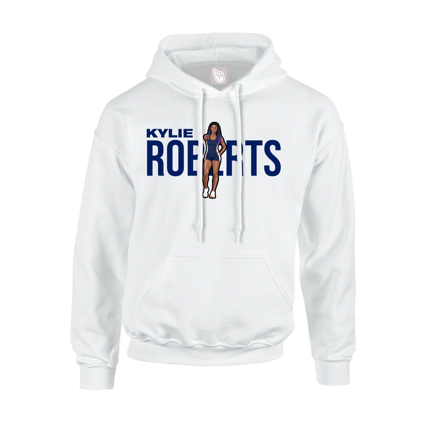 Youth Hoodie — Player Name in White