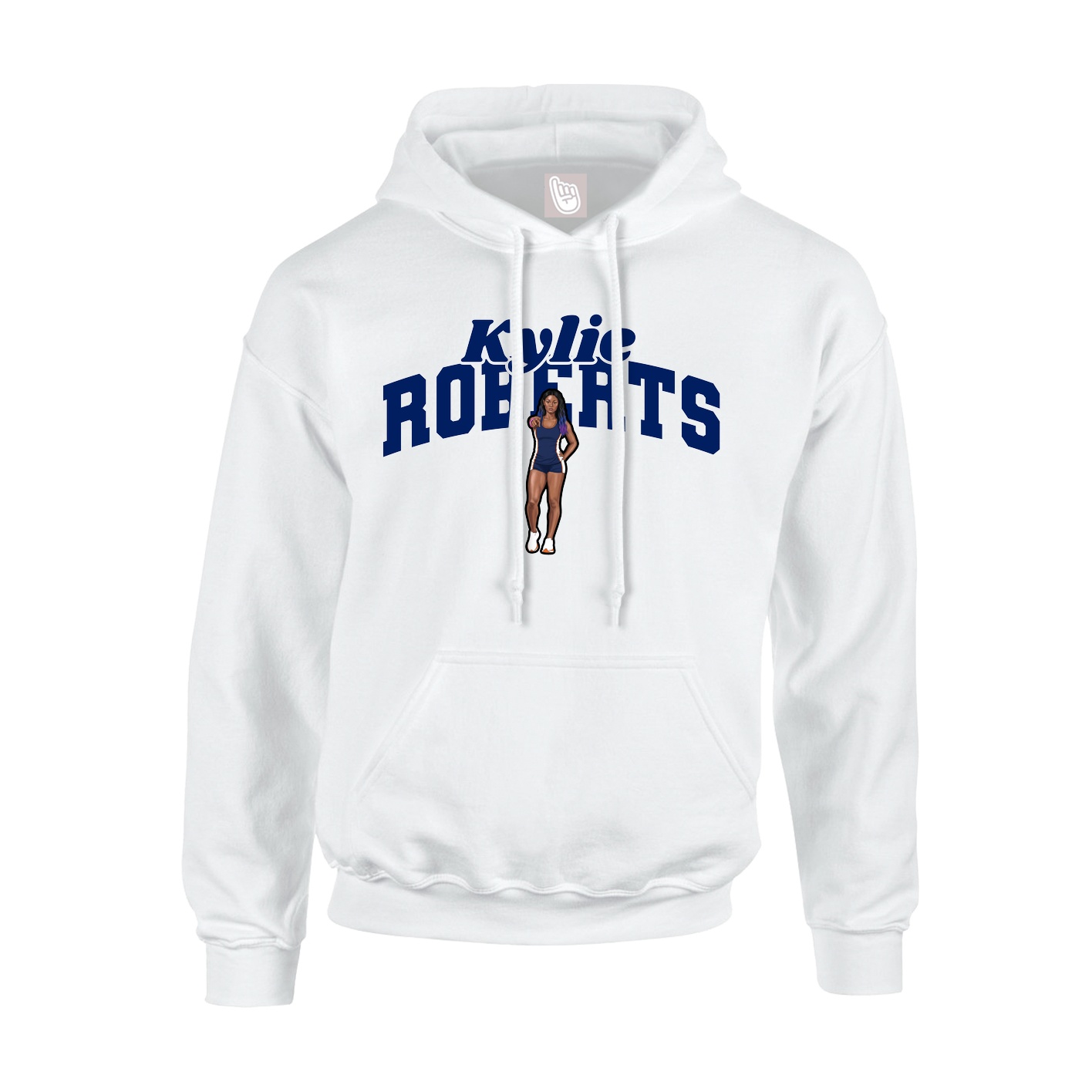 Hoodie — Signature Arch in White