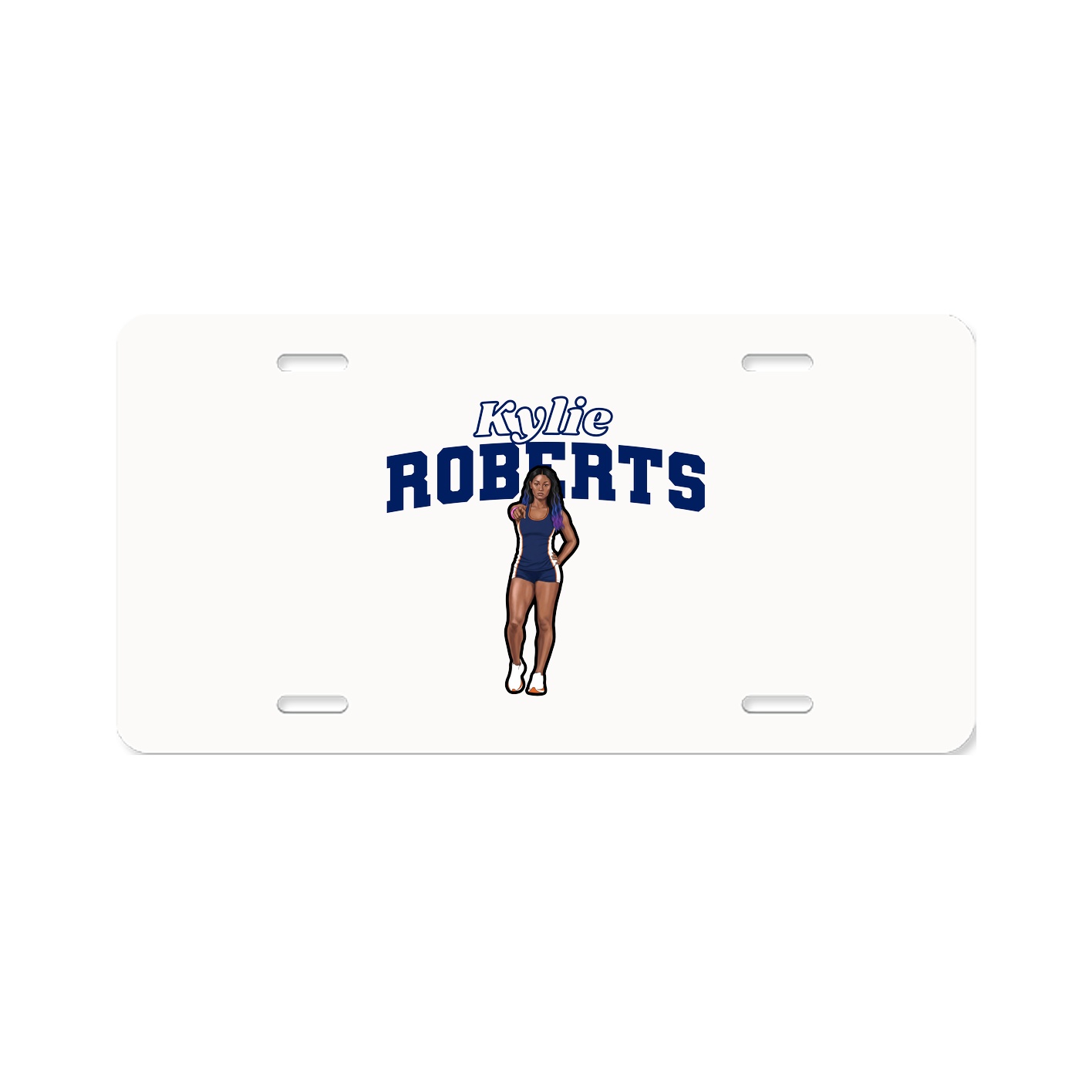License Plate — Name Arch in Classic