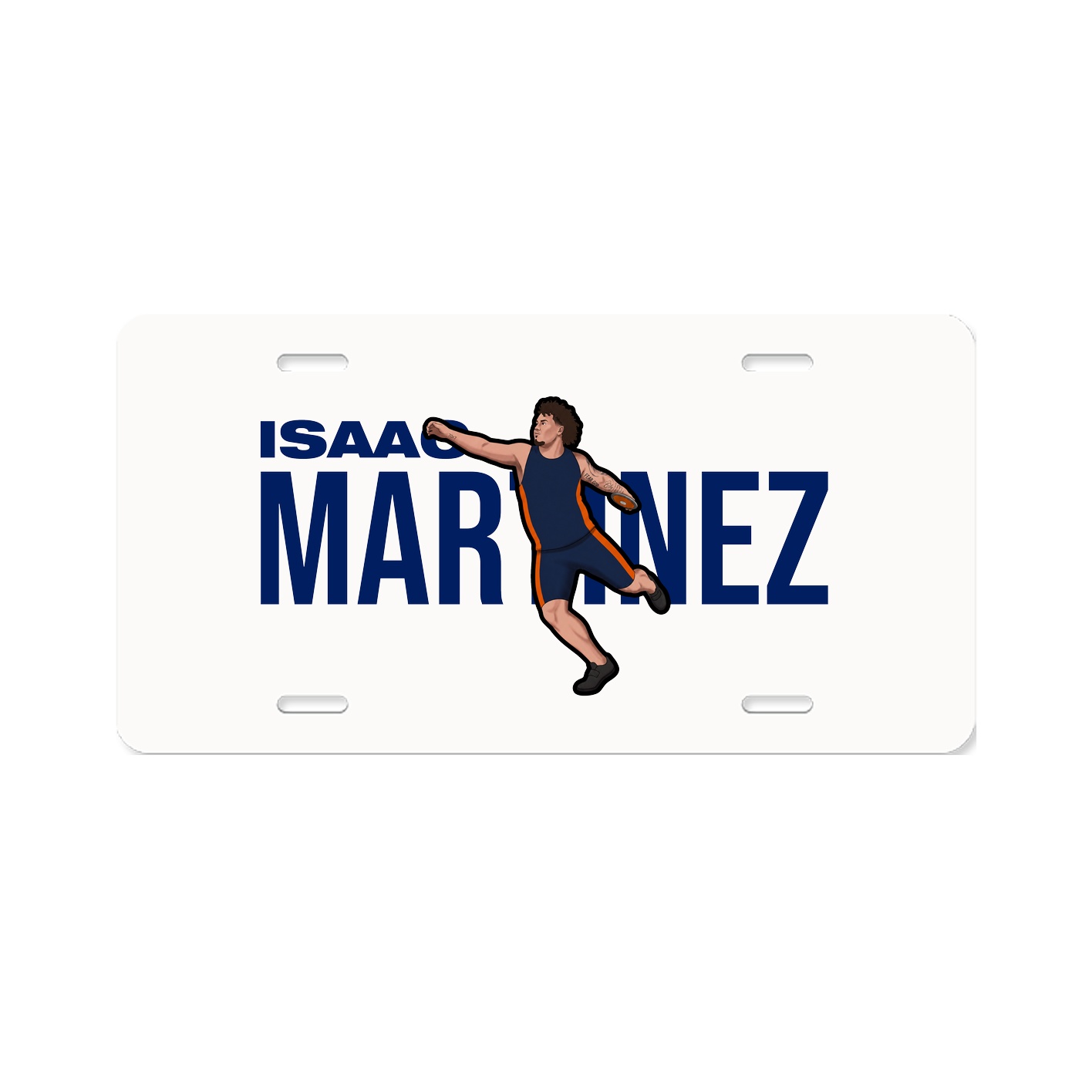 License Plate — Player Name in Classic