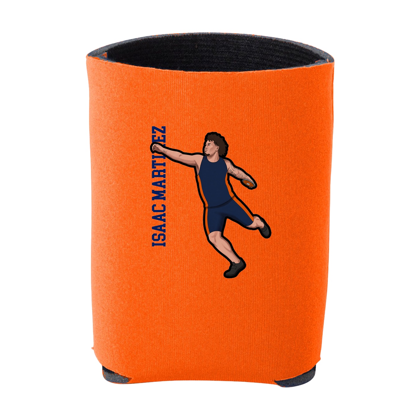Can Holder — Name Vertical in Orange