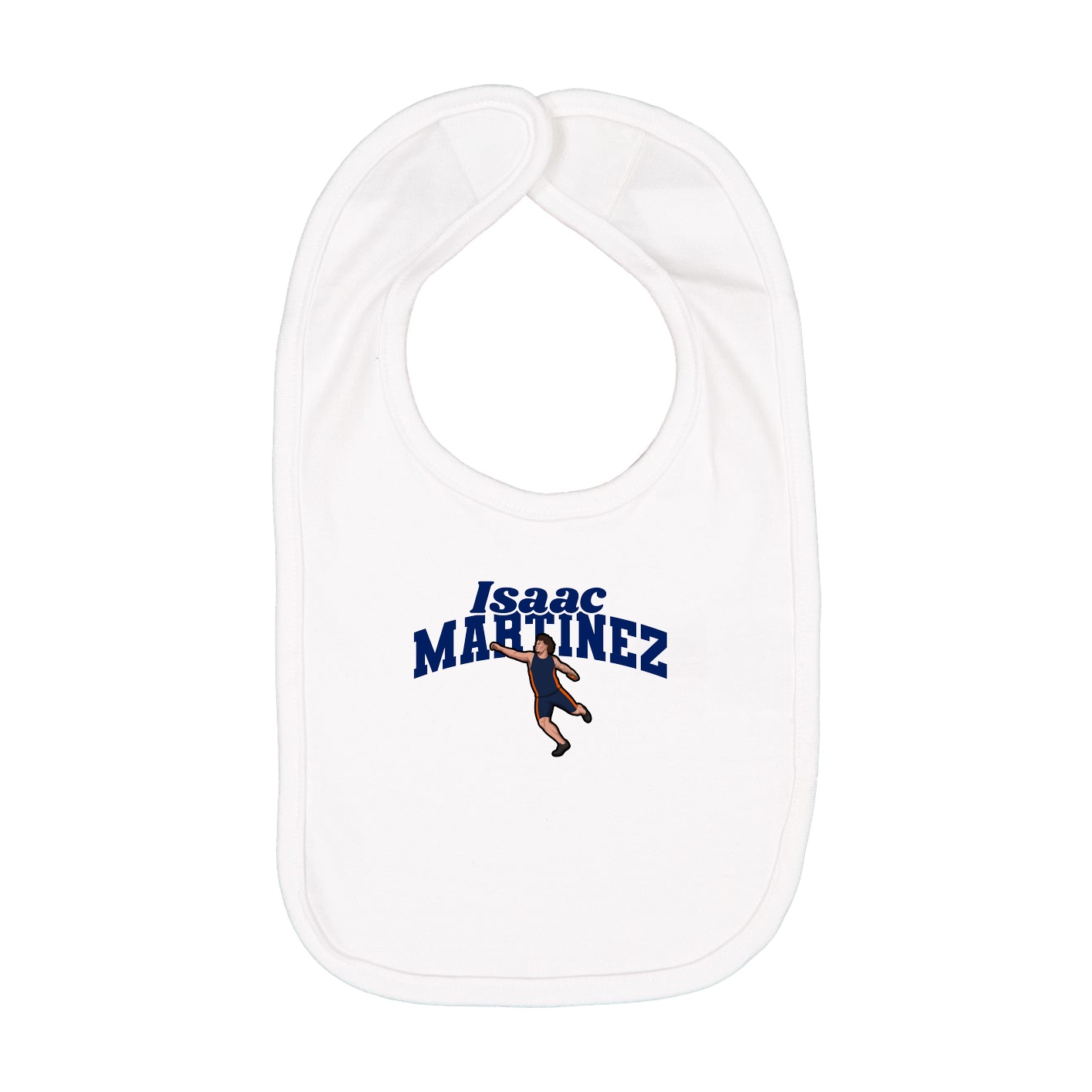 Infant Bib — Signature Arch in White