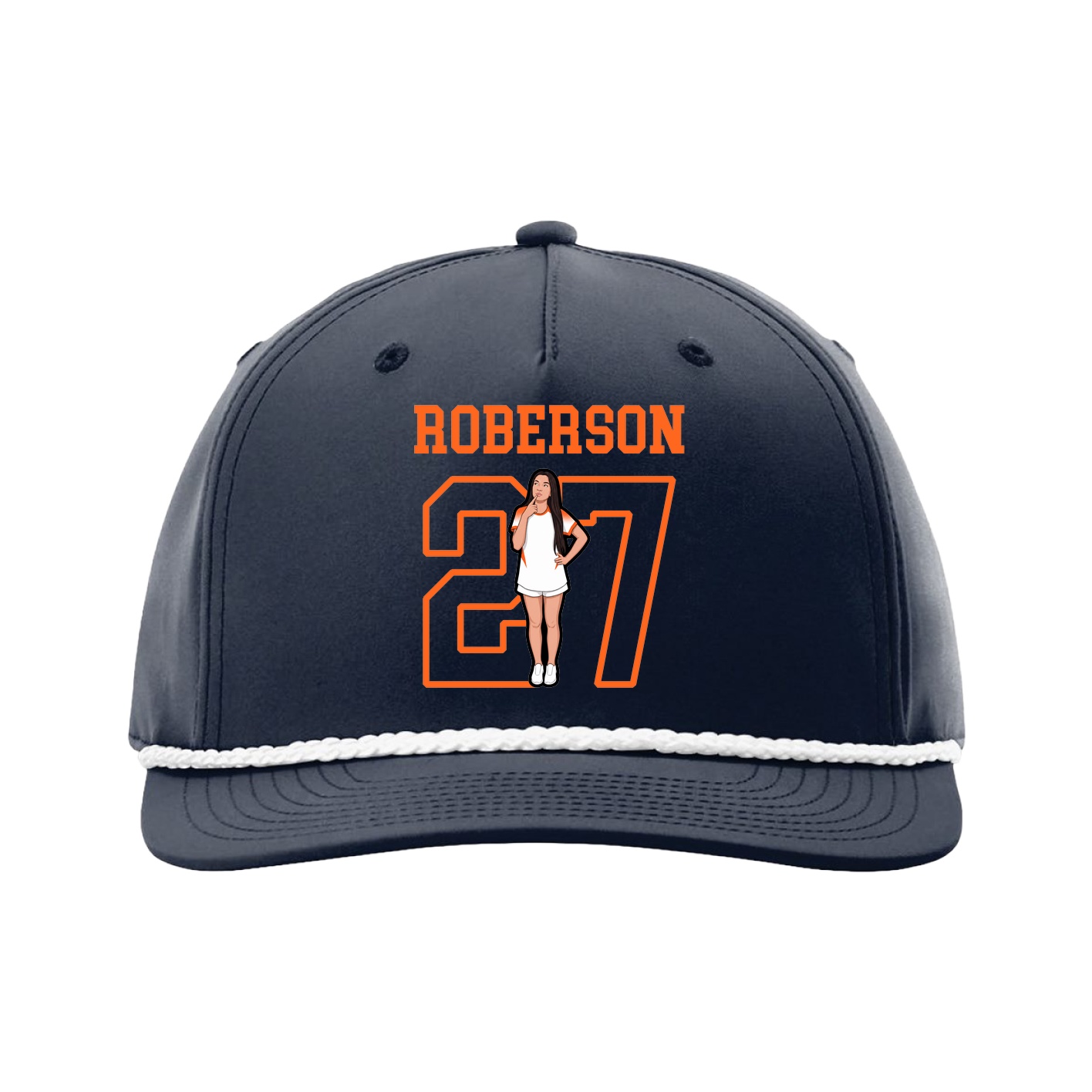 Five-Panel Classic Rope Cap — Shirsey in Navy