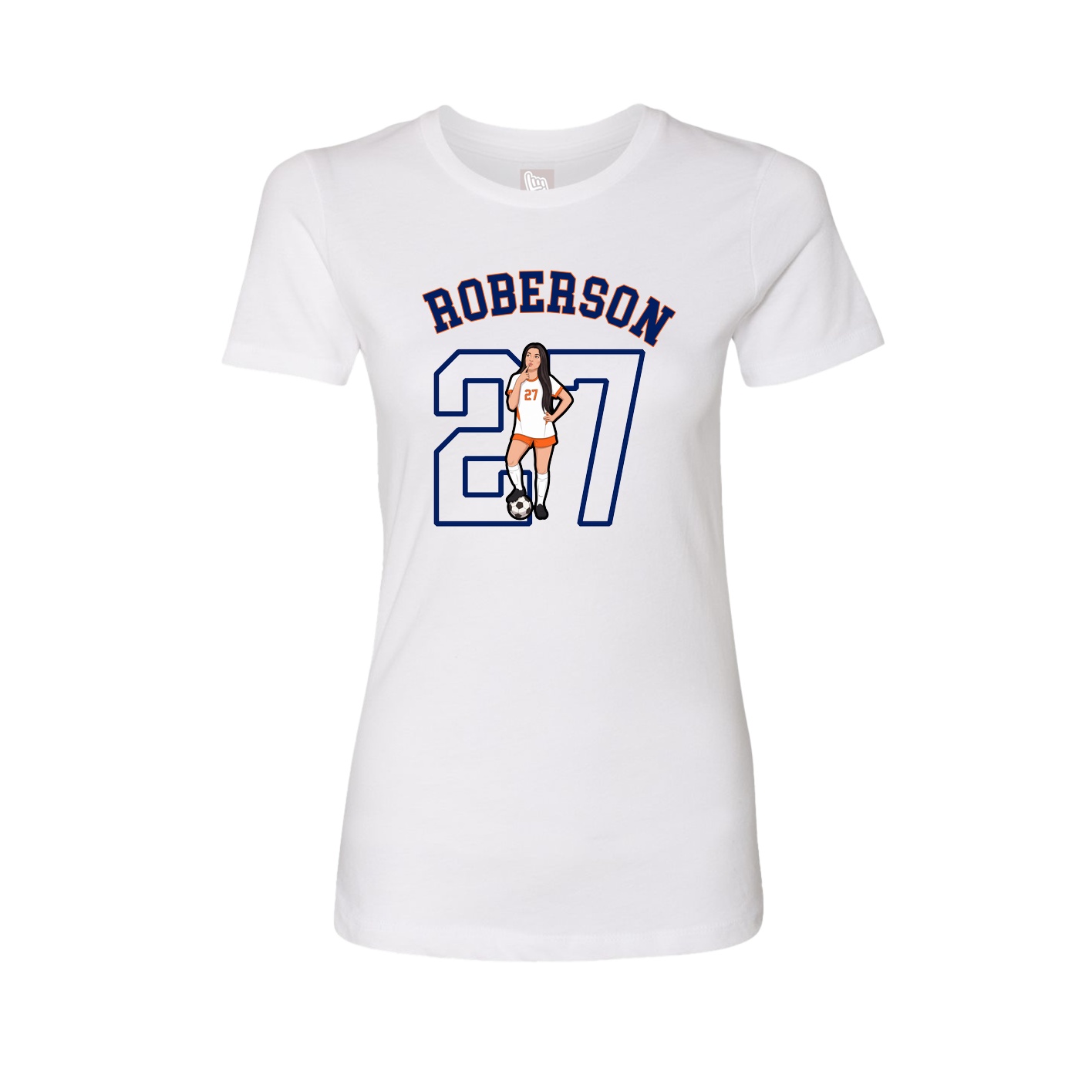 Fitted Women's Tee — Shirsey Arch in White