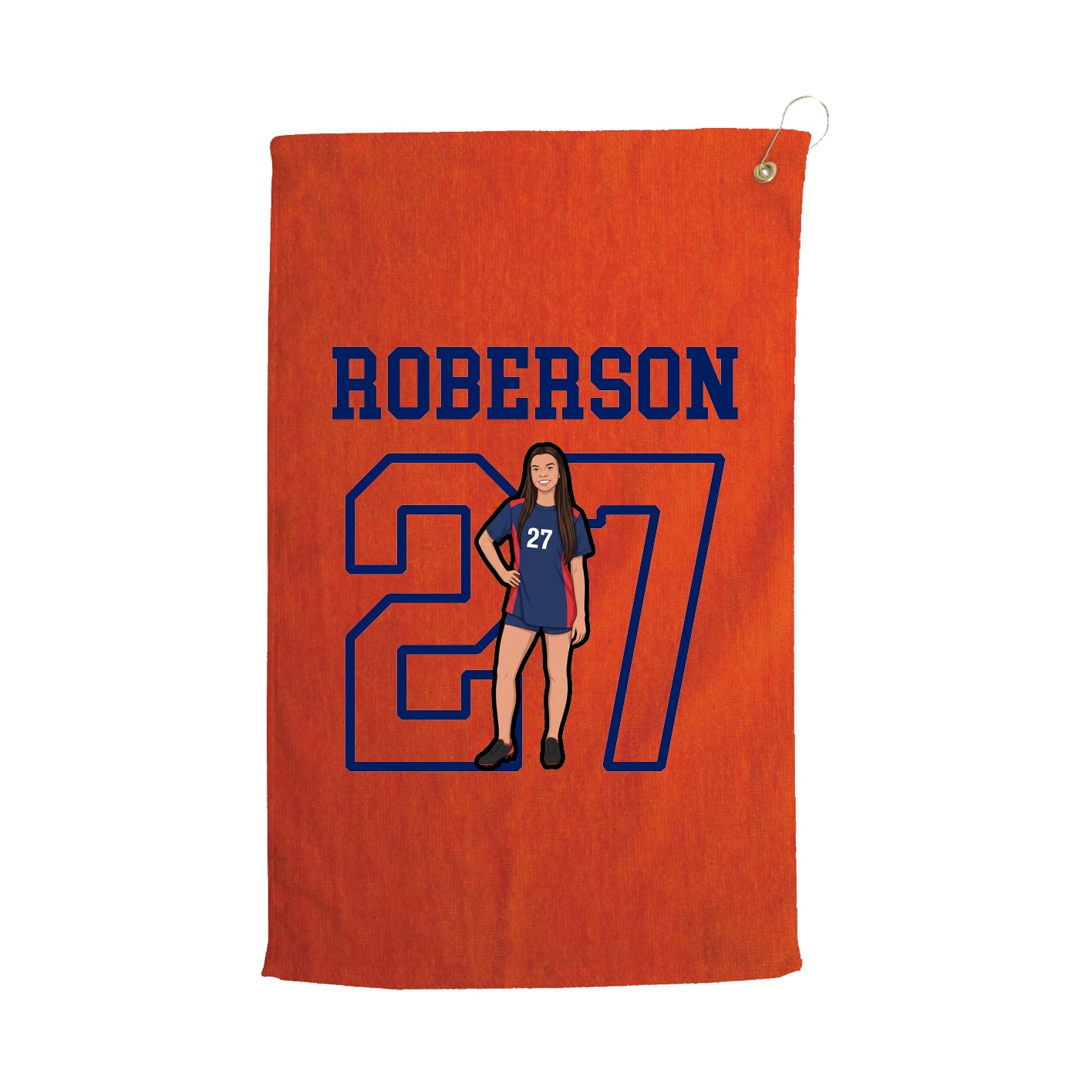 Golf Towel — Shirsey in Orange