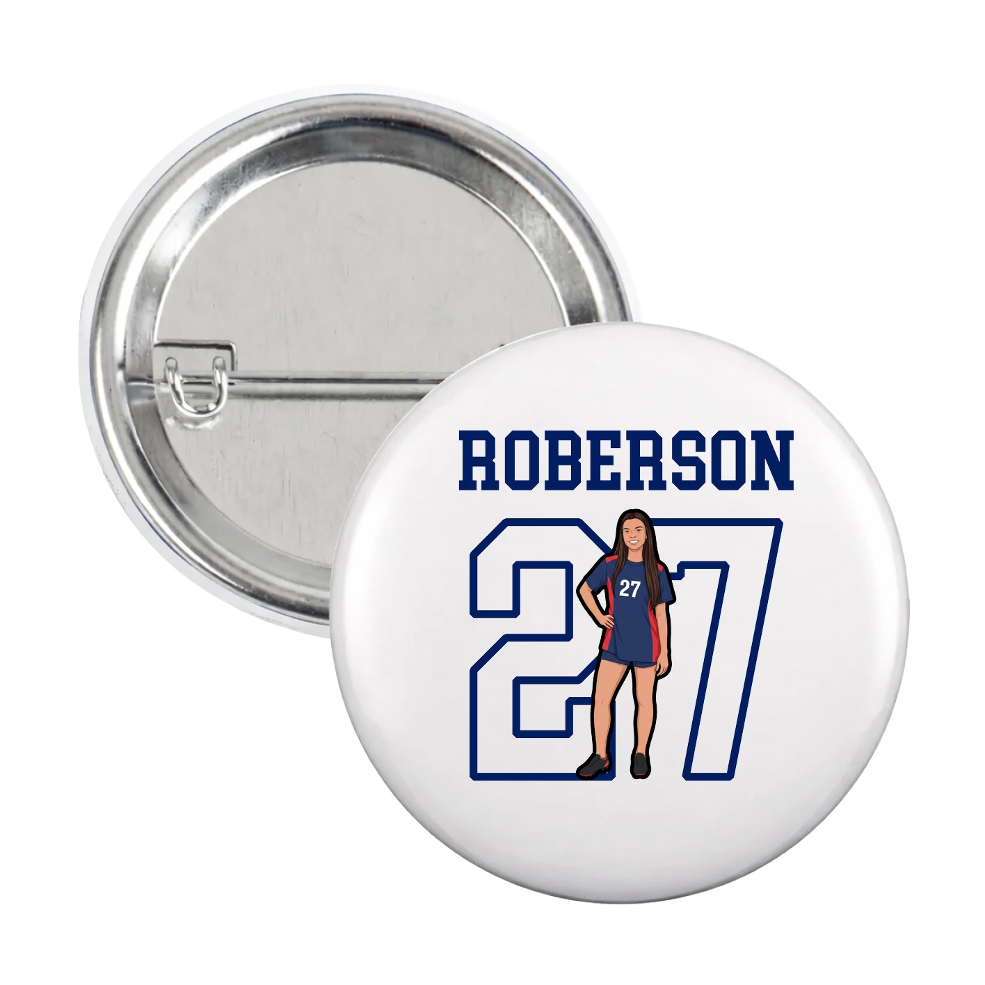 Game Day Button — Shirsey in White