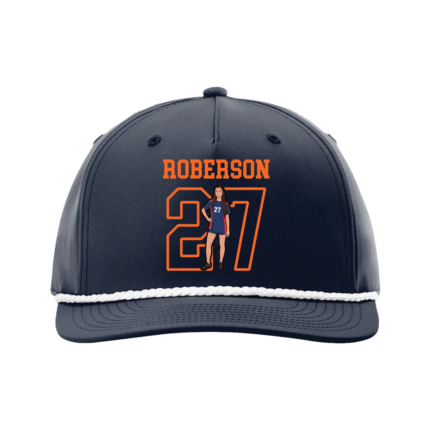 Five-Panel Classic Rope Cap — Shirsey in Navy