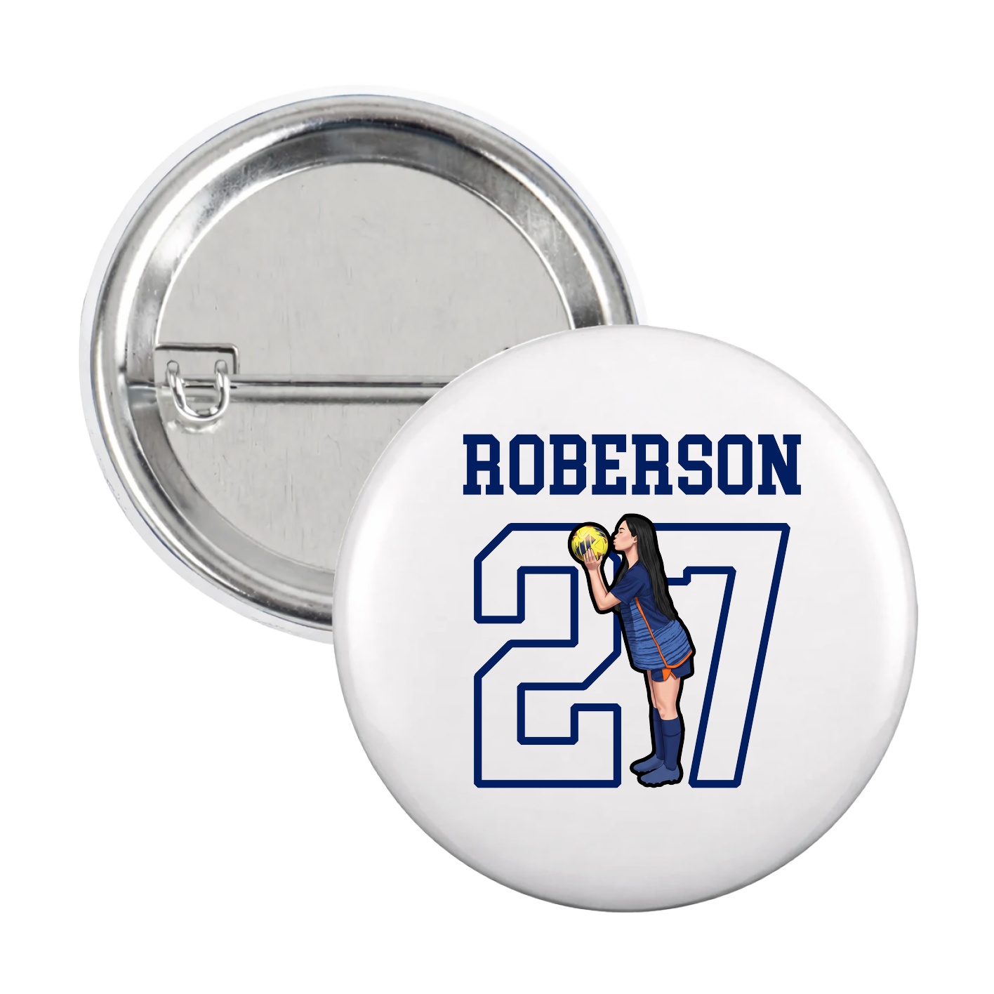 Game Day Button — Shirsey in White