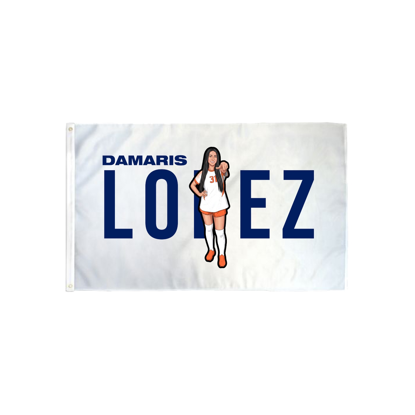3x5 Flag — Player Name in Classic