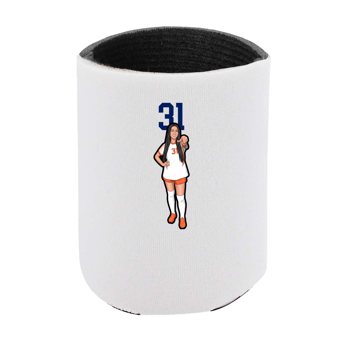 Can Holder — Number Top in White