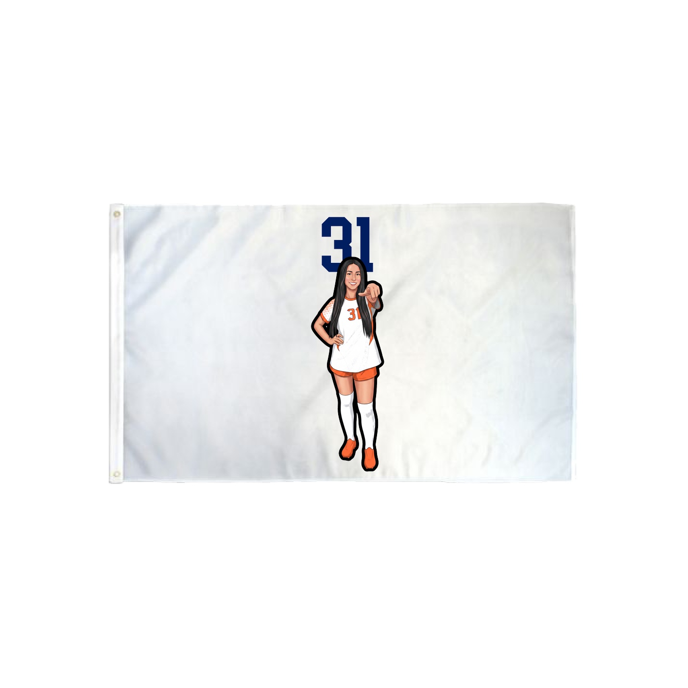 3x5 Flag — Number Top in Classic