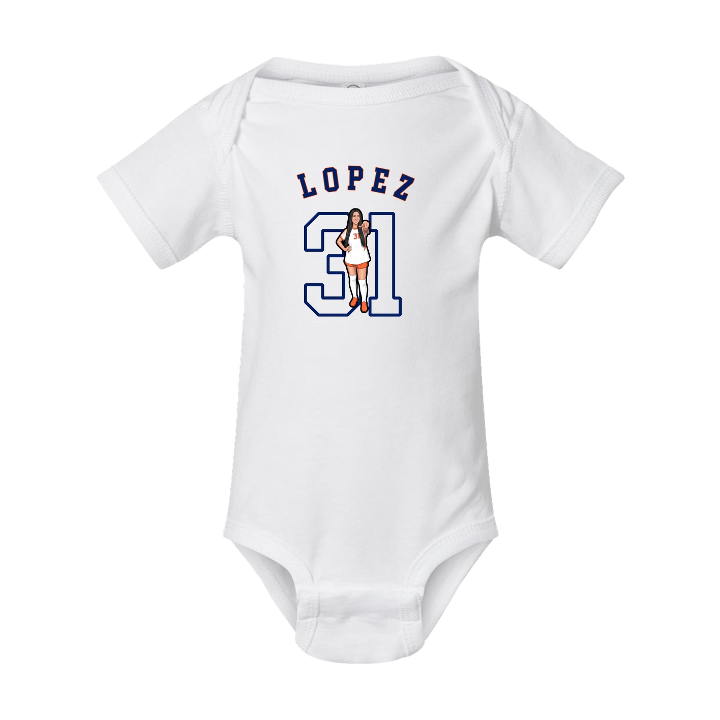 Baby Onesie — Shirsey Arch in White