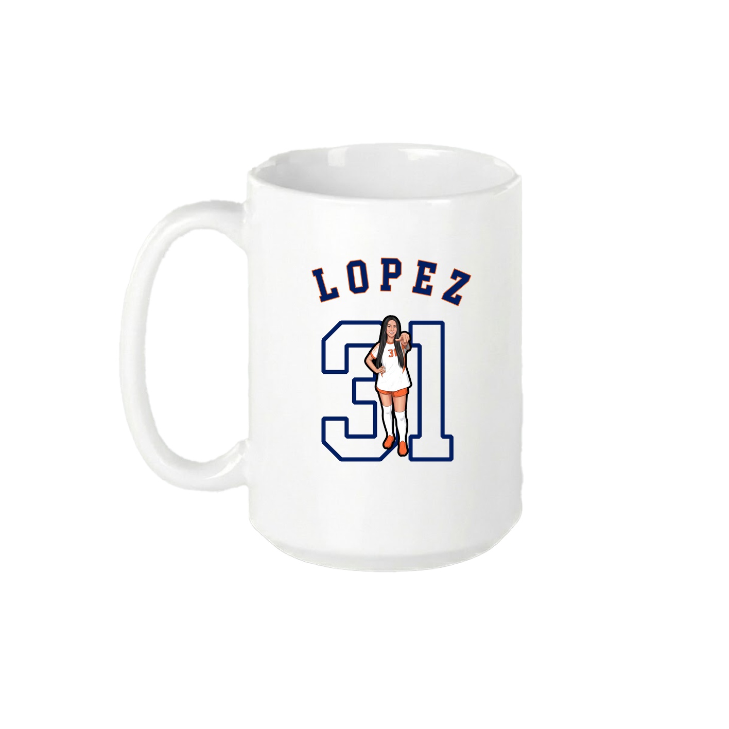 15oz Coffee Mug — Shirsey Arch in White