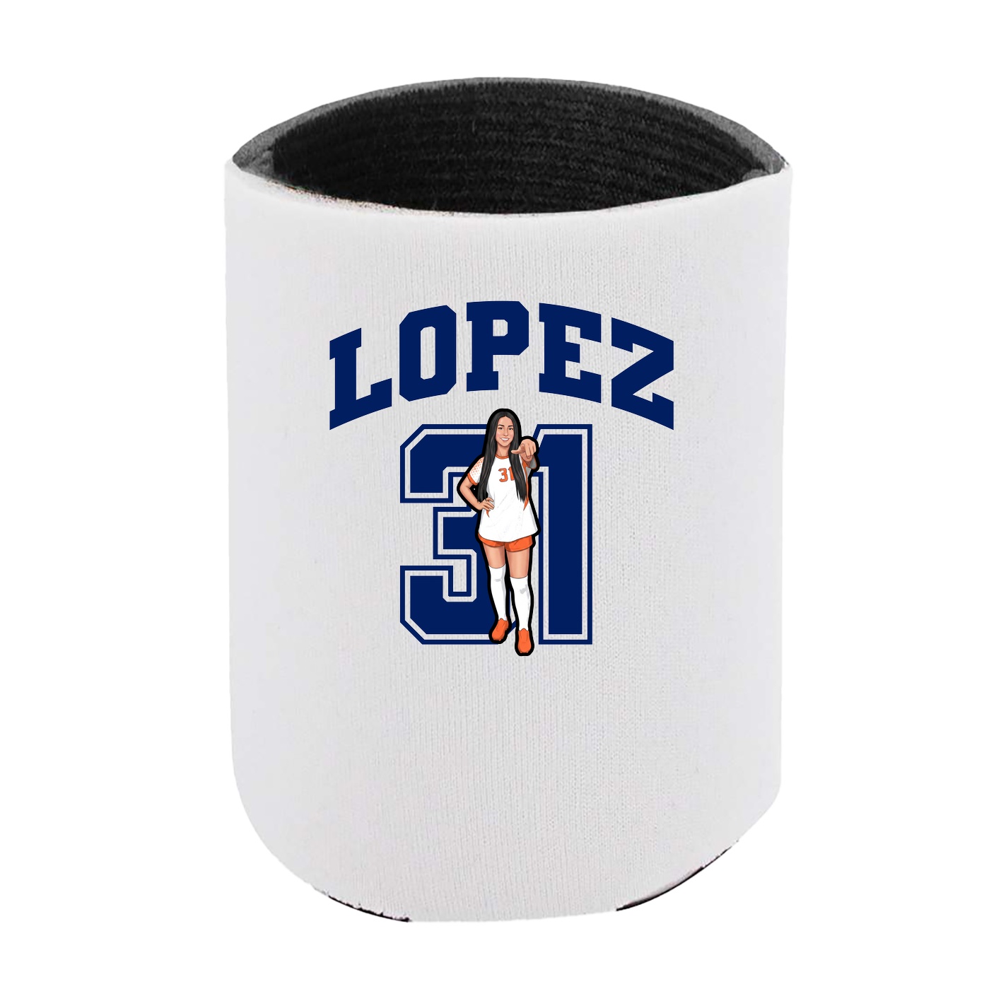 Can Holder — Number in White