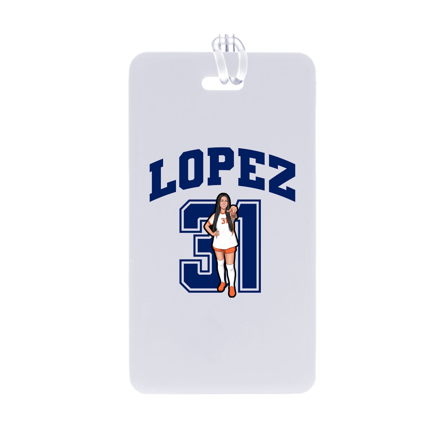 Bag Tag — Number in Classic