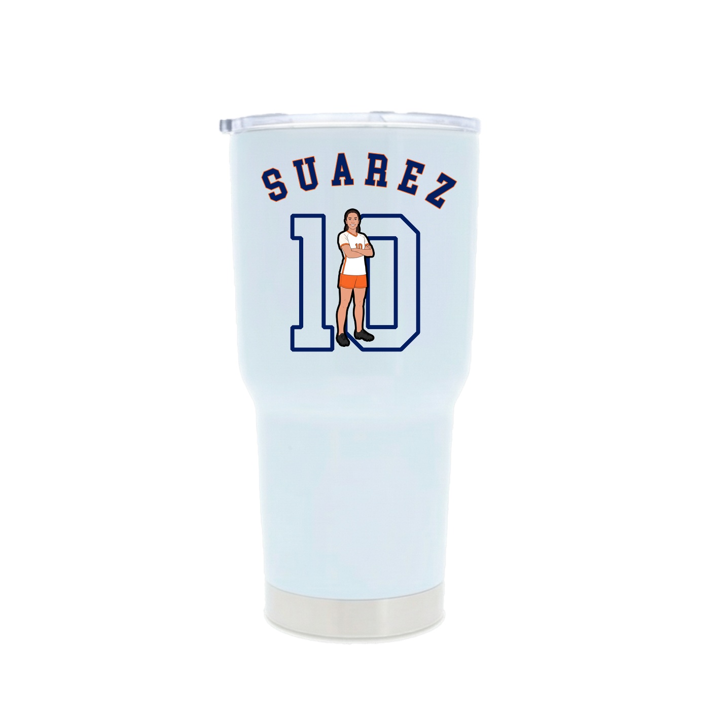 30oz Stainless Steel Tumbler — Shirsey Arch in White
