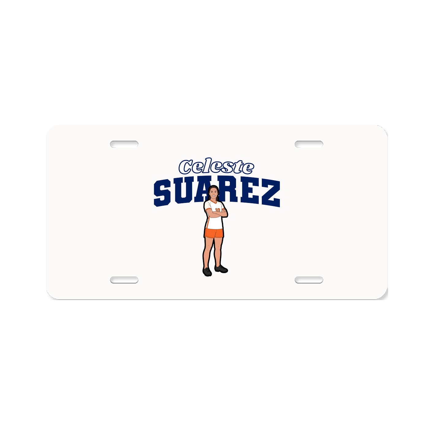 License Plate — Name Arch in Classic