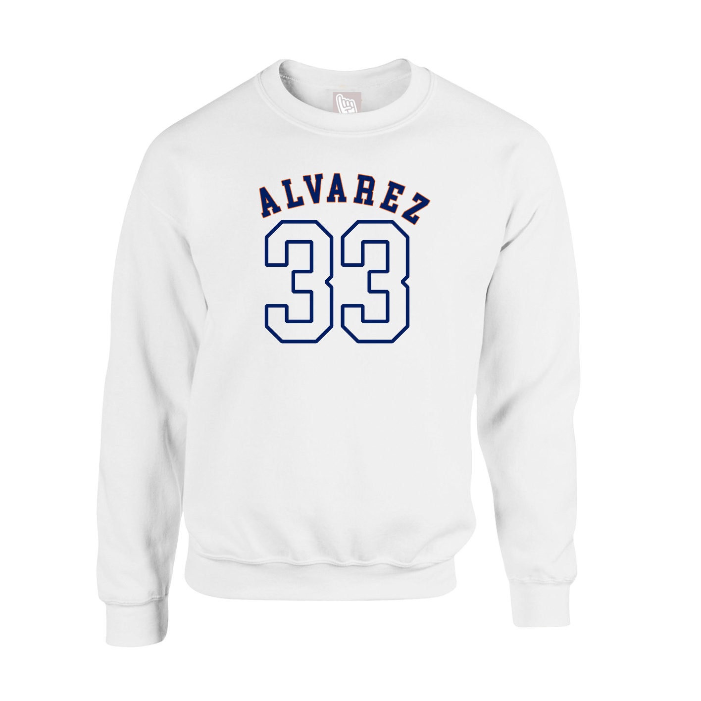 Fleece Crew — Shirsey Arch in White