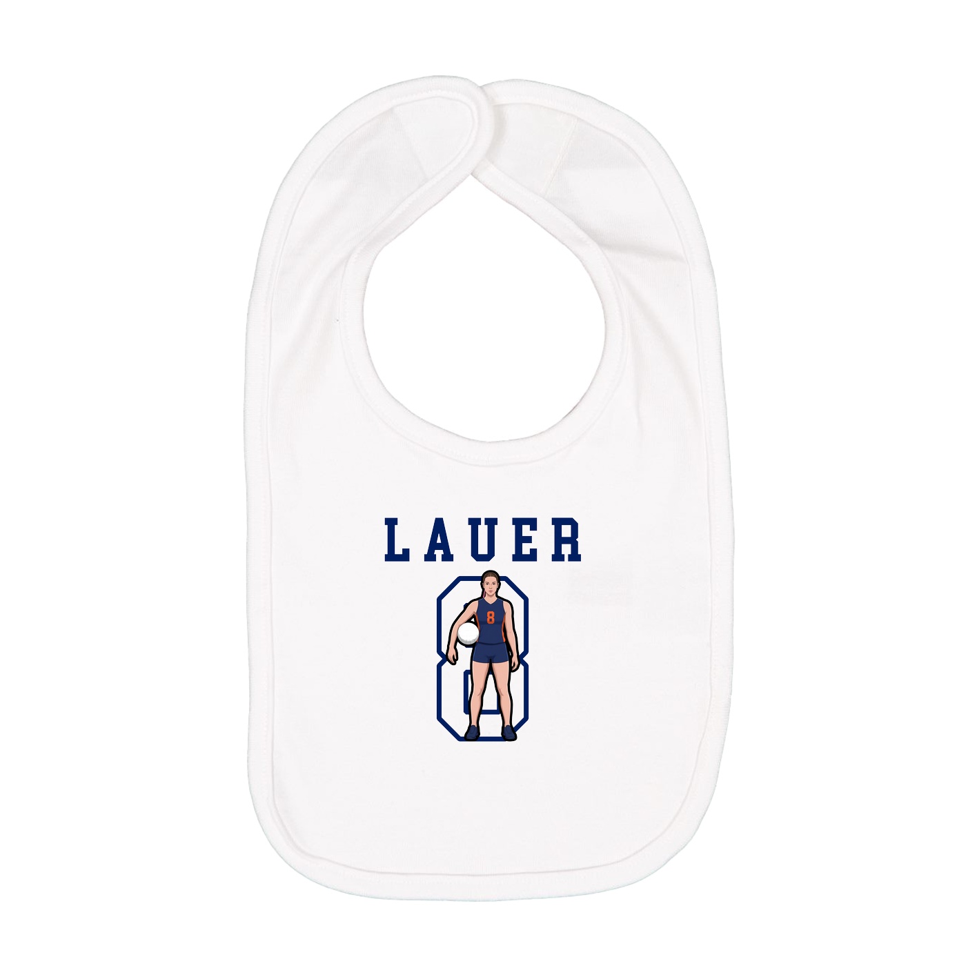 Infant Bib — Shirsey in White