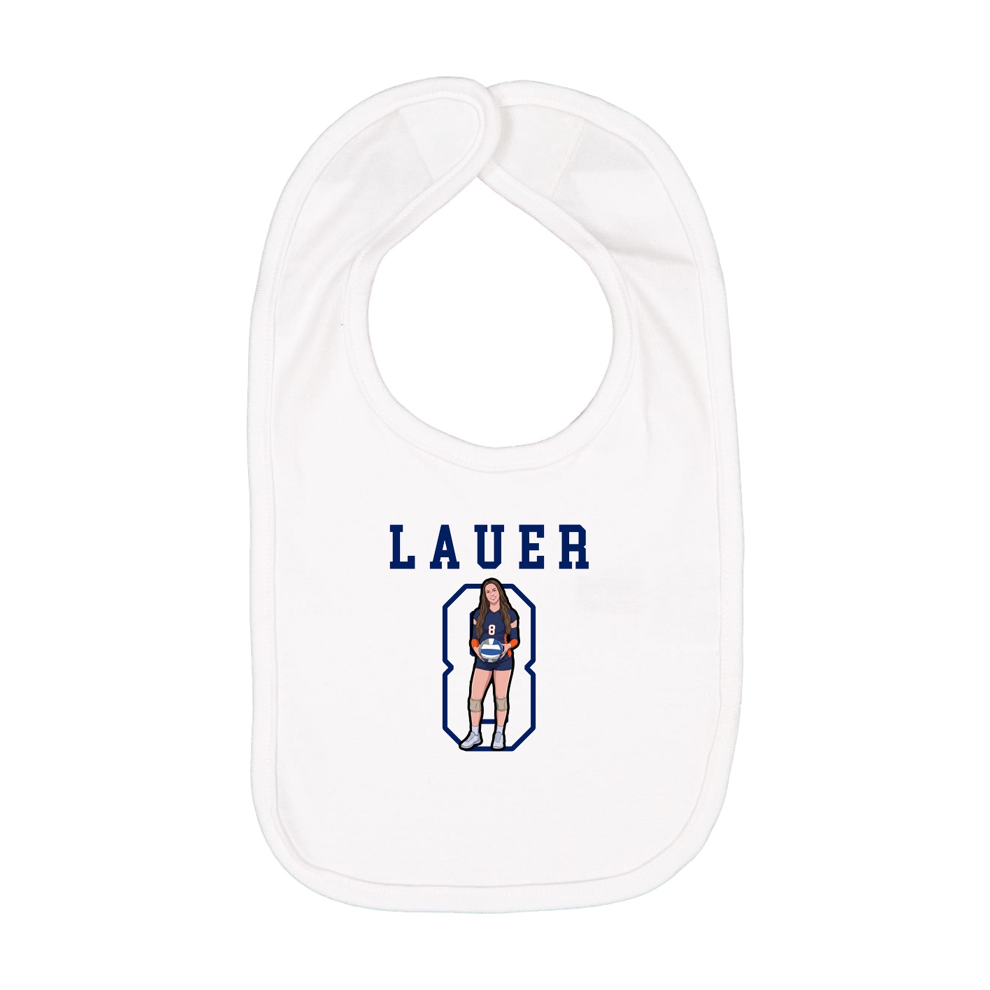 Infant Bib — Shirsey in White
