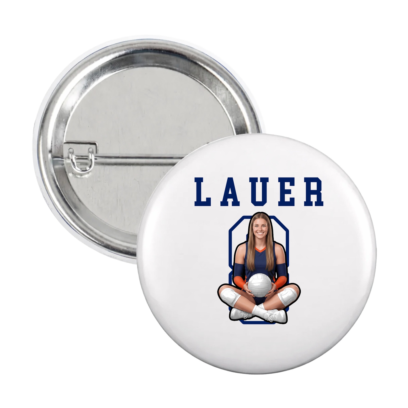 Game Day Button — Shirsey in White